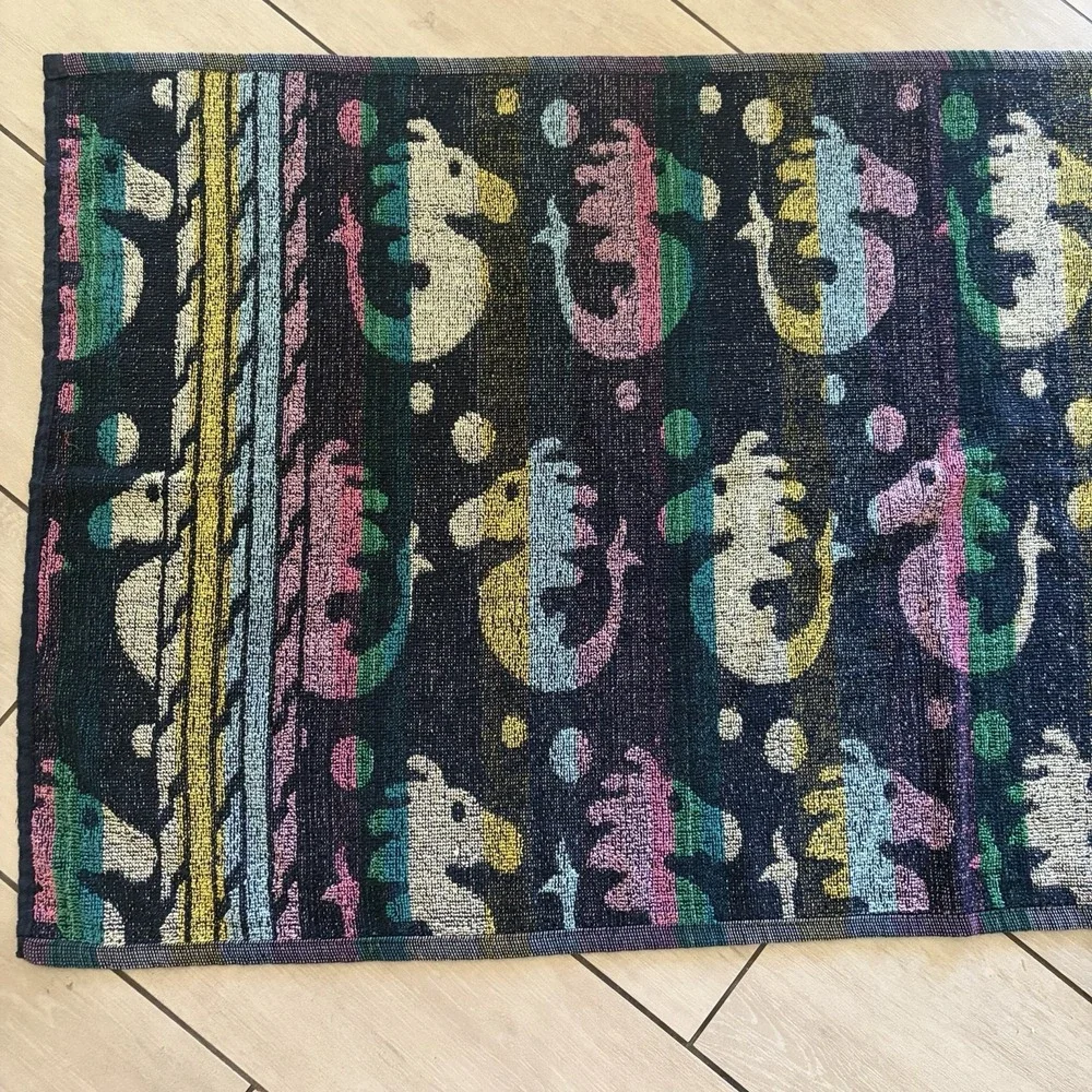 Vtg Kaufman Multicolored Tropical Beach Pool Towel 28